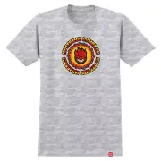 Spitfire Skateboard Wheels Shirt OG Fireball Ash/Red Size L