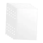 50 Pack 5x8 Clear Binder Sheets Sleeves - 6 Ring A5 Binder Inserts - 5" x 8"