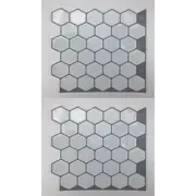 2pcs Kitchen Stick on Tile Stickers Bathroom 3D Mosaic Self Adhesive Wall Tiles -TSQS54
