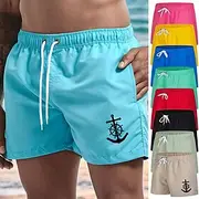 Men's Swim Trunks Swim Shorts Board Shorts Pocket with Mesh lining Elastic Waistband Shorts Sports Outdoor Beach Swimming Pool Quick Dry Lightweight Soft Swim