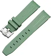 [VEVEL] For Moonswatch Watch Curved No Gap Rubber Strap For Omega Swatch Joint Planet Series Moon Mercury Curved Rubber Strap Men Women 20MM Watchbands