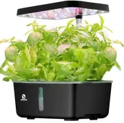 Hydroponic Growing System 8 Pods Desktop Garden LED Grow Light with Water Pump