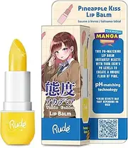 Manga Collection Lip Balm - Pineapple Kiss by Rude Cosmetics for Women - 0.123 oz Lip Balm