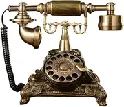Resin imitation copper Vintage Style Desktop Retro PhoneLandline PhoneRotary PhoneVintage PhoneRotary Dial PhoneTelephone Landline/Antique PhoneRetro Dial Telephone/Retro House Phone (Model A)