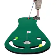 Putting Green Mats Set for Golf Putting Use, Included Mini Golf Putters Adjus...