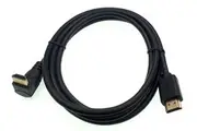 Premium HDMI V2.0 Cable Elbow Plug Male to Male Display Cord 4K 60Hz UltraHD 90 Angle Connection 1.8M