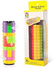 R.Y.TOYS Rotate and Slide Puzzle-Design Patent,Fidget Toys(Restore/Create) 8 Colors,12 Layers-Detach Piece for Quick Play,Brain Teaser,Sensory Toys