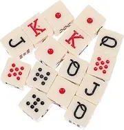 HOOTNEE Wear-Resistant Poker Dice Portable Dice Set Acrylic Chips for Parties Classroom Games