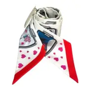 Hermes Twilly Multicolor 100 Silk Unisex Scarf 016