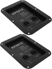 Totority 2 Pcs Speaker Junction Box Connector Plate Stage Box Terminal Cup Iron Material for Clear Sound Transmission