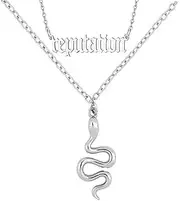 [Z-Jeris] Reputation Snake Necklace for Women Layered 18k Gold Snake Necklace Reputation Necklace Music Lover Gift Singer Gifts Singer Song Inspired Fans Gift