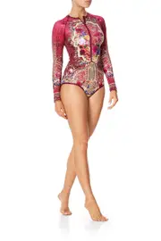 ZIP FRONT PADDLESUIT PALAIS ROUGE