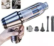Car Vacuum Cleaner, Handheld Vacuum Cordless Rechargeable Wireless Vacuum Brushless, 4 in 1 Portable Mini Dust Buster for Car Desktop Home Cleaning