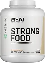 Bare Performance Nutrition, BPN Strong Food Complete Nutrition Meal Replacement, Cinnamon Roll