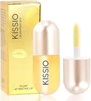 [KISSIO] Lip Plumper,Day Lip Plumper,Lip Enhancer,Plant Extracts Plumping Lip Serum, Lip Plumping Balm, Moisturizing Clear Lip Gloss for Fuller Lips & Hydrated Beauty Lips 5.5ml,06 Clear)