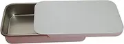 Metal Tin Box With Lid - Metal Sliding Top Case, Sliding Lid Storage Tin | Tin Box Slide Top, Tinplate Boxes Containers for Lip Balm Lip Gloss Jewellery Crafts, Storage Kit, 10g Home Organizer