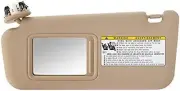 Sun Visor For 2006-2008 Toyota RAV4 Driver Side With Mirror Polymer Made Vinyl (for: Toyota)