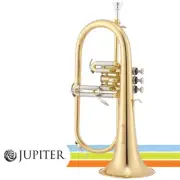 Jupiter JFH1100RQ Lacquered Brass Body Key of Bb Flugelhorn With Hard Case