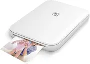 KENTO MAX 2x3 Mini Instant Portable Color Photo Printer, with 20 Zink Adhesive Paper, Bluetooth 5.0, Compatible with w/iOS and Android, Small Picture Printer for iPhone and Smart Phones