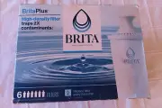 6 Pack Brita Plus High Density Filters Fits all Brita except Stream