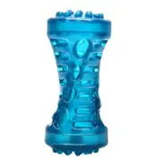 2PC Pet Sounding Toy Dumbbell Molar Bite Resistant Tooth Toy for Large Pets, Size: Small (5*12cm) (Blue)