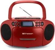 Emerson Portable CD Player with AM/FM Stereo Radio Cassette Player/Recorder RED