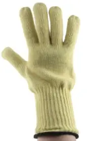 Ansell MERCURY-400 HEAT RESISTANT GLOVES Size-10 1-Pair, Extended Cuff YELLOW