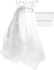 [SHERCHPRY] Bridal Headgear Dress Wedding Fancy Floral Decorations Brides Party Garters Veil Bridal Hair Accessories Bride Hair Decor Mesh Colorful