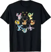 Pokémon - Eevee Evolution Circle T-Shirt Gift for Kids & Friends All Size S-4XL