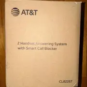 AT&T Home Phone Smart Call Blocker CL82267 DECT 6.0 2-Handset Cordless Wood New