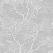 Whispering Trees Glitter Wallpaper Holden Decor Grey/Silver