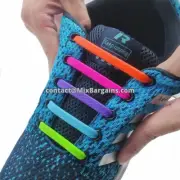 SILICONE ELASTIC SHOE LACES FASHION UNISEX ATHLETIC BEST ALL SNEAKERS SHOES