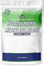 Myoc Hydroxypropyl Methylcellulose | Cosmetic Grade | Thickening & Emulsifying Agent for DIY Hair & Skincare – 2 Kg / 70.55 Oz
