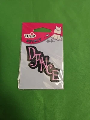 Tulip Iron-on Applique - The Word "DANCE"