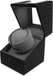 Automatic Rotation Single Watch Winder Box Leather Storage Display Case Gift