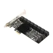 SA3120J PCIE Adapter 20 Port PCI-Express X1 to SATA 3.0 Controller Card 6Gbps