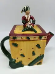 DEBBIE MUMM The ELF Mini Teapot Collector Series Sakura Christmas Themed