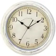 Vintage Wall Clock Silent Non Ticking - 12 Inch Quality Quartz Battery