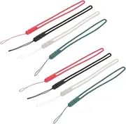 LALAFINA Diy Phone Case Accessory 8pcs Silicone Wrist Lanyard Phone Lanyard Strap Decorative Hanging Rope