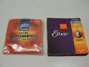 GUITAR BOOMERS 010 ELECTRIC GUITAR STRINGS & ELIXIR ACOUSTIC 12-53 STRINGS LIGHT