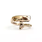Moby Dick Sperm Whale Ring in Solid Bronze Adjustable 327