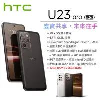 在飛比找Yahoo!奇摩拍賣優惠-宏達電 HTC U23 pro 5G (12G/256G) 