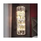 6 Layer Chrome Crystal Wall Sconce, Elegant Modern Luxury Light Fixture, Suit...
