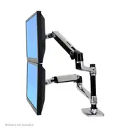 Ergotron 45-248-026 Lx Dual Stacking Arm 45-248-026