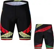 [JPOJPO] Men's Cycling Shorts with 5D Gel Padded,Bike Underwear Sport Pants Quick-Dry S-3XL