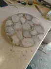 White Agate Coffee Round Table Top , Agate Quartz Center Table Top Decor