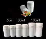 60/80/120/150ml ChildProof Caps Empty Plastic Pill Bottles Medicine Capsule PE