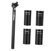 Bike Seatpost 27.2 x 400mm with 4 Size Bike Seatpost Shim 28.6mm 30.4mm