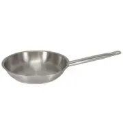 Frypan 24.5x5cm Stainless Steel Chef Inox Cooking / Fry Pan / Frying Pans