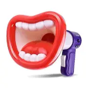 Big Mouth Megaphone Toys New Megaphone Handheld Children Speaker Funny Microphone Sound Toy red